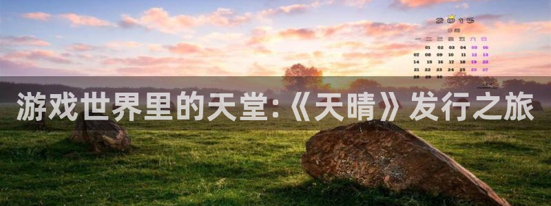 db电竞官网注册平台登录：游戏世界里的天堂:《天晴》发行之旅